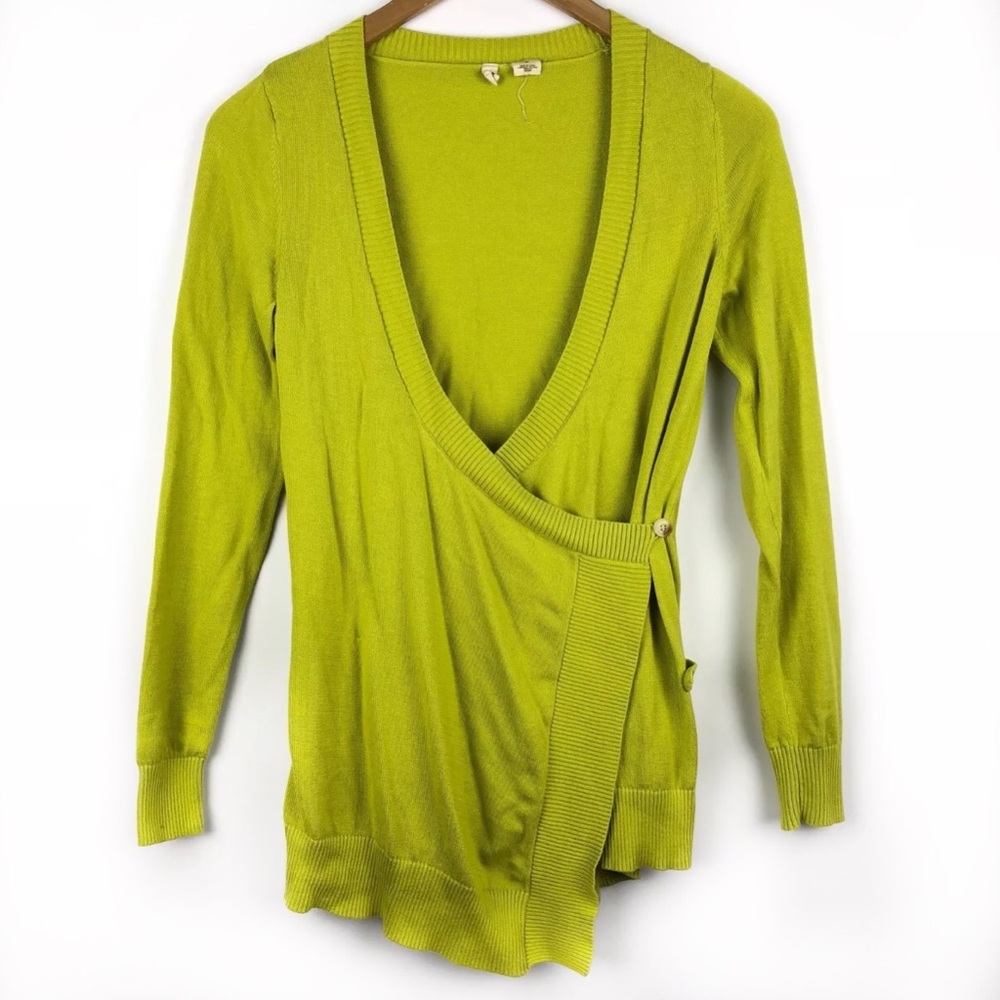 Anthro Moth Crossover Wrap Sweater Top